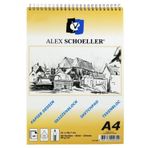 Alex Schoeller A4 90 gr Kraft Dik Spiralli Eskiz Defteri