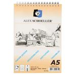 Alex Schoeller A5 90 gr 60 Sayfa Spralli Eskiz Çizim Blok
