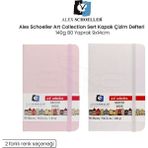 Alex Schoeller Art Collection Sert Kapak 140 gr 80 Yaprak 9x14 cm Çizim Defteri