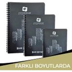 Alex Schoeller Black Notebook Siyah 120 gr 60 Yaprak Spiralli Defter