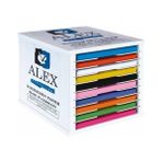 Alex Schoeller Dokulu Fon Kartonu 220 gr 50 x 70 cm 50'li 5 Renk - 00