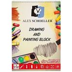 Alex Schoeller Dokulu Resim Defteri Spiralli 220 Gr 35x50 Alx 298 Krem