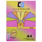Alex Schoeller Neon A4 80 gr 100'lü Renkli Fotokopi Kağıdı