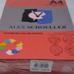 Alex Schoeller Renkli Fotokopi Kağıdı Koyu Kırmızı 500 Lü Paket (ALX-650)
