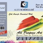 Alex Schoeller Resim Bloğu 35x50 cm (9 Adet Renkli Fon Kartonu + 11 Adet Beyaz Resim Kağıdı 200 gr)