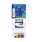 Alex Spiralli Suluboya Defteri 300 gr 12 Yp 15X15 cm Daler Rowney Aquafine Suluboya Set 12'li