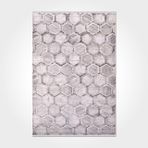 Alexa Gri Geometrik Modern Geometrik Etnik Desenli Boho Makinada Yıkanabilir Hafif Hav Toz Vermez Leke Tutmaz Kaymaz Taban Dijital Makine Baskı Halı Oturma Odası Salon Yolluk Koridor Mutfak Halısı