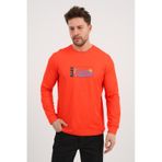 Alexander Gardi Alexandergardı Bisiklet Yaka Baskılı Uzun Kollu Sweatshirt E25-724a Turuncu