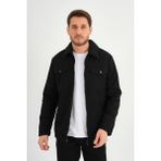 Alexander Gardi Alexandergardı Cepli Fermuarlı Gömlek Yaka Ceket (AG-NORTH-J55-01) - 2XL - Siyah