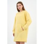 Alexander Gardi Kadın Kanguru Cepli Oversize Tunik (B24-00225) - M - Sarı