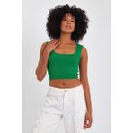 Alexander Gardi Kare Yaka Crop Atlet (A90779-S) - Standart - Yeşil