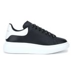 Alexander McQueen 553680-WIAIG-1070 Erkek Sneaker Siyah Beyaz