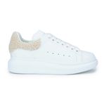 Alexander McQueen 553770-WIAIW-9601 Kadın Sneaker Beyaz Bej