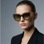 Alexander Mcqueen AM0375S 004 Yeşil Geometrik Kadın Güneş Gözlüğü 99-01