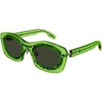 Alexander McQueen MQ0358S 001 Yeşil Geometrik Kadın Güneş Gözlüğü 52-22