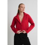 Alexandergardı Astarsız Crop Blazer Ceket - 2XL - Kırmızı