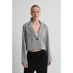 Alexandergardı Astarsız Crop Blazer Ceket - M - Açık Gri