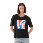 ALEXANDERGARDI Baskılı Basic Kadın T-shirt SİYAH M