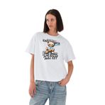ALEXANDERGARDI Baskılı Bisiklet Yaka Kadın T-shirt BEYAZ L