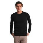 ALEXANDERGARDI Bisiklet Yaka Basic Erkek Triko Kazak SİYAH L