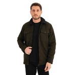ALEXANDERGARDI Cepli Fermuarlı Gömlek Yaka Ceket (AG-NORTH-J55-01) HAKI M