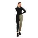 ALEXANDERGARDI ÇİFT RENKLİ BELİ LASTİKLİ PANTOLON (B21-12800) BEJ 3XL