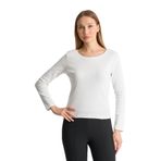 ALEXANDERGARDI Uzun Kollu Basic Kadın Sweatshirt BEYAZ XXL