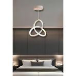 Alexis White Tek Renk Modern Sarkıt LED Avize - Beyaz
