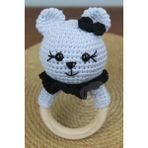 Aley Life Aleylife Amigurumi Organik Ayıcık Çıngırak Diş Kaşıyıcı - Mavi