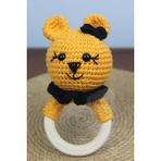 Aley Life Aleylife Amigurumi Organik Ayıcık Çıngırak Diş Kaşıyıcı - Turuncu
