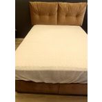 ALEZ Fitted 90177 Model Full Kenar Yatak koruyucu Lastikli 120x200 Pamuk Beyaz El Yapım