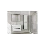 Alfa Banyo Alpi (80+35) 115 cm Mdf Boy Dolaplı Lavabolu Banyo Dolabı Seti--Hazır Kurulu--