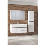 Alfa Banyo Esen Beyaz (100+35) 135 Cm Boy Dolaplı Lüx Banyo Takımı- Hazır Kurulu