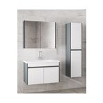 Alfa Banyo Estella-Ea 80+35 cm MDF Aynalı Boy Dolaplı Banyo Dolabı Takımı