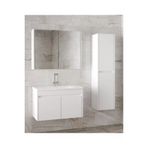 Alfa Banyo Estella-Ea Beyaz (65+35) 100 Cm Mdf-Lavabolu Banyo Dolabı Takımı-Hazır Kurulu