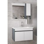 Alfa Banyo Estella-OA 80 cm Mdf Aynalı Lavabolu Banyo Dolabı Takımı Demonte Değil