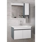 Alfa Banyo Estella-Oa 80 Cm Mdf-Aynalı-Lavabolu Banyo Dolabı Takımı