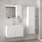 Alfa Banyo Estella-Oa Beyaz (65 + 35) 100 cm Mdf-Lavabolu Banyo Dolabı Takımı**demonte Değil**