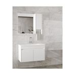 Alfa Banyo Estella-Oa Beyaz 80 Cm Mdf-Aynalı-Lavabolu Banyo Dolabı Takımı--Hazır Kurulu