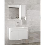 Alfa Banyo Estella-Oa Beyaz 80 cm Mdf-Aynalı-Lavabolu Banyo Dolabı Takımı***demonte Değil***