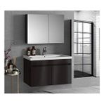Alfa Banyo Siyah 80 Cm Banyo Dolabı Takımı-mdf Beyaz