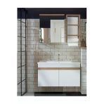Alfa Banyo Venüs 80 Cm Komple Mdf Banyo Dolabı, Seramik Lavabolu, Havluluklu Banyo Dolabı Seti
