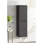 Alfa Banyo Viola Antrasit 140 Cm Mdf Banyo Boy Dolabı-Hazır Kurulu