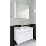 Alfa Banyo Viola Beyaz 65 Cm Mdf-Hazır Kurulu-Aynalı Banyo Dolabı-Lavabolu Banyo Dolabı--- Hazır Kurulu