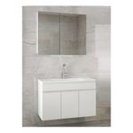 Alfa Banyo Viola3 Beyaz 80 Cm Mdfaynalı Banyo Dolabı-Lavabolu Banyo Dolabı--- Hazır Kurulu--