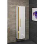 Alfa Banyo Yeni Gold Mdf Beyaz 140 CM Banyo Boy Dolabı