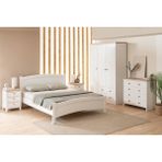 Alfa Country Kraliçe Çocuk ve Genç Odası 120X200 Soft Beyaz Karyola - 120 x 200 cm