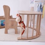 Alfa Country Montessori Pikler Aktivite ve Oyun Masası 3lü Set - Kahverengi