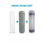 Alfa Dükkan Bina Daire Girişi Su arıtma Yedek Filtre Seti Spun Silifoz Gac Filtre