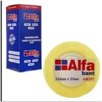 Alfa Kutulu Kırtasiye Bandı AB297 12X33 - Şeffaf - KIrtasiye Bant - 12*33